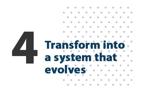 Transform into a system that evolves