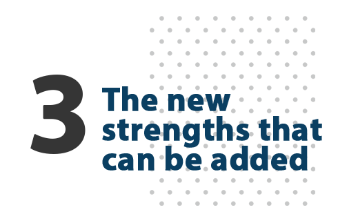 The new strengths that can be added